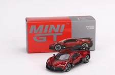 MINI GT 1:64 Bugatti Divo Red Metallic LHD Diecast Model Car MGT00503