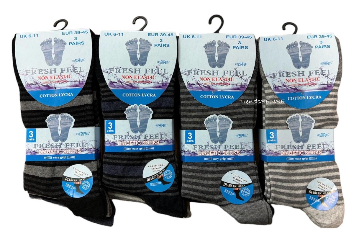 6 Paia Di Calzini Da Uomo Non Elastici Per Diabetici - Foto 7