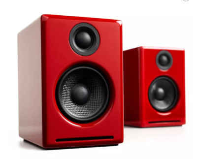 NEW IN BOX Audioengine A2+ Plus Wireless Speaker Bluetooth in HI-GLOSS RED
