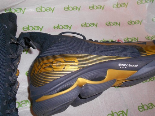 MIZUNO Wave Lightning NEO 2 Unisex Volleyball Shoes BLACK OYSTER Size US 15 NEW - Picture 11 of 17