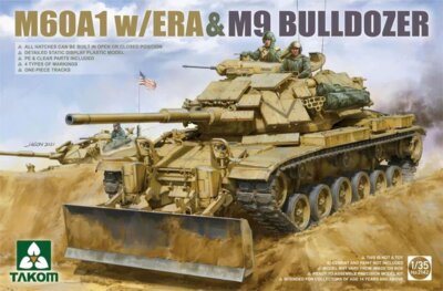Takom 2142 M60A1 w/ERA & M9 Bulldozer 1/35 