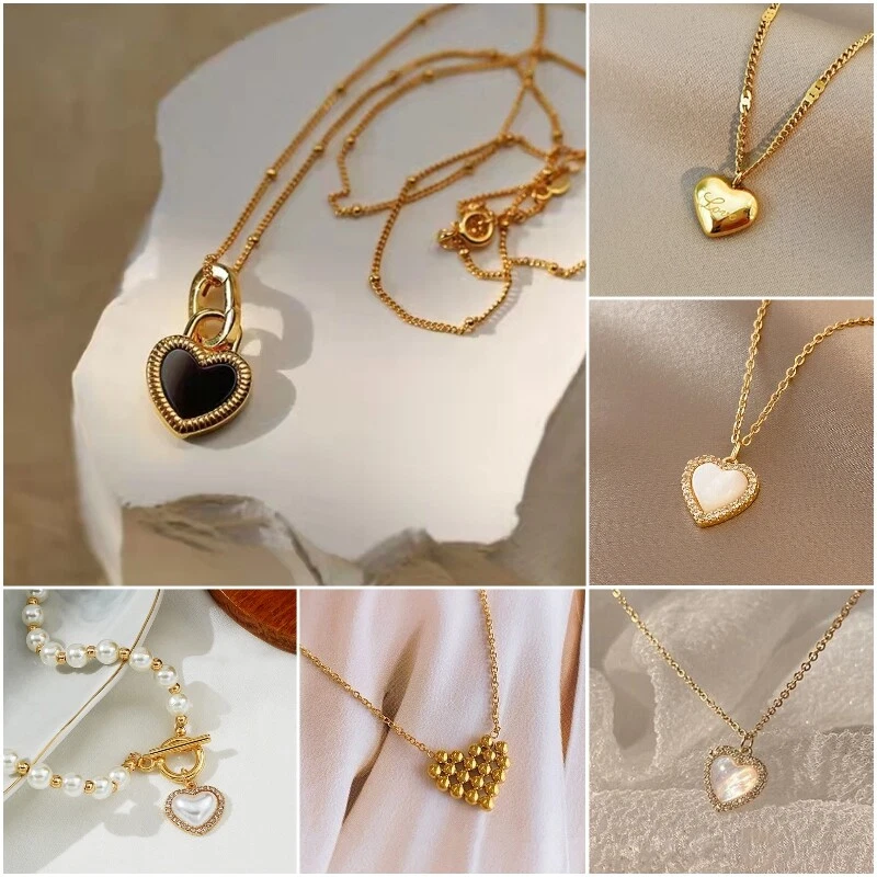 Gold heart pendant design outlet