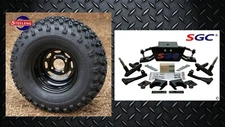 Club Car DS Golf Cart 6" A-Arm Lift Kit + 10" Wheels and 22" AT Tires 1982-2003