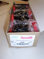 1x Kiste Serafil AMANN 20 Faden Schwarz FB 40...