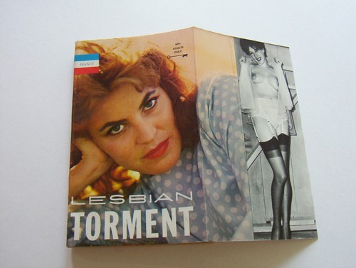 LESBIAN TORMENT 1963 BILL LESLIE SCARCE FRANCE BOOK SEXY FOLD OUT COVER - Picture 2 of 3