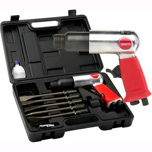 SCALPELLATORE PNEUMATICO aria compressa 3500 bpm YAMATO IN KIT 11 pezzi