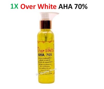 Over White AHA 70% Body Serum 120ml. Bright Smooth Skin Reduce Dark Spots