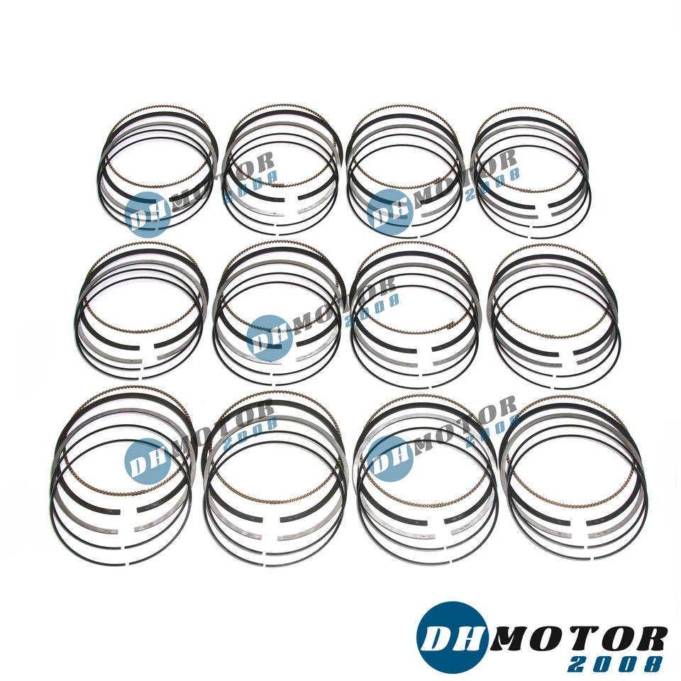 12x Anéis de Pistão Φ82.6mm Conjunto STD Para Mercedes-Benz S65 G65 AMG W221 M275 6.0 V12 - Imagem 4 de 4