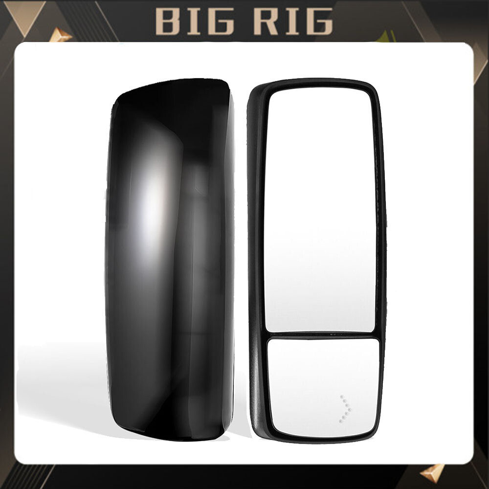 Black Door Mirror Power Heated Right Side RH For Volvo VNL 670 780 630 730 860