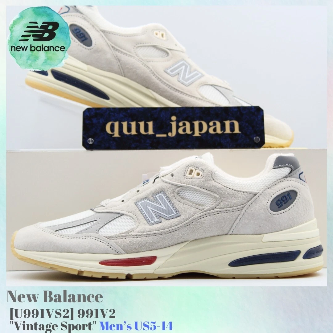New Balance 991v2 Made in England Vintage Sport Pack - White for