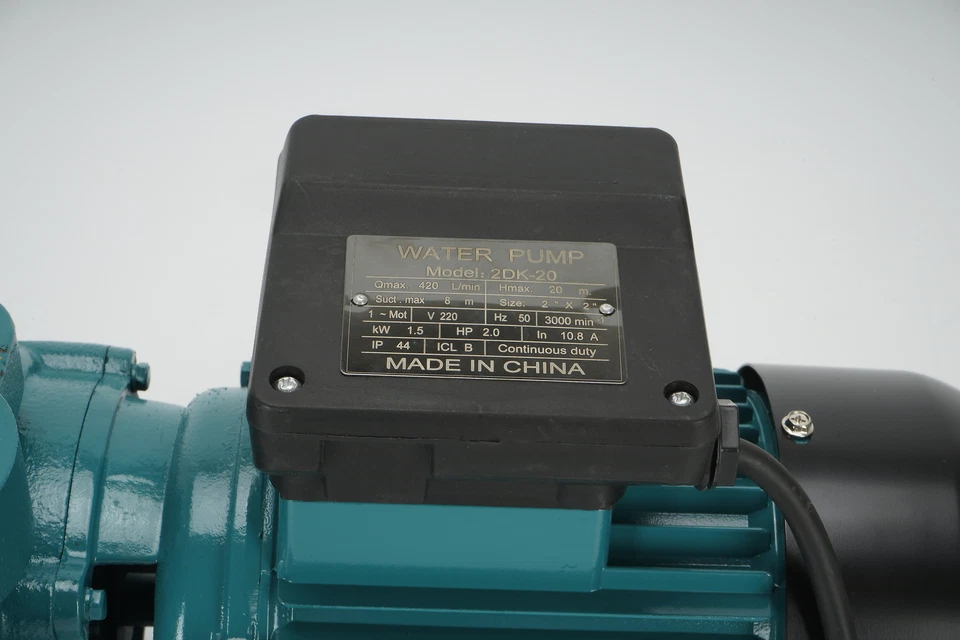 420L/min High Flow Centrifugal Water Transfer Pump 2HP 220V for Agricultural Use - image 2 of 4