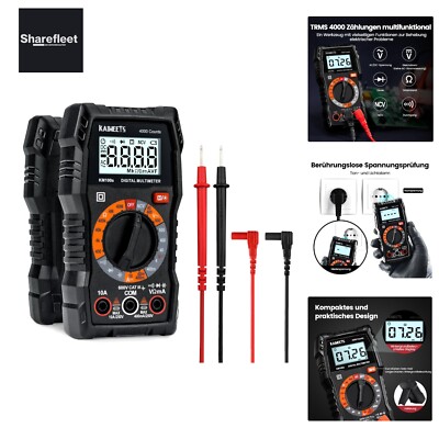 Multimeter with 4000 Counts, KAIWEETS Digital Multimeter for AC/DC Voltage...