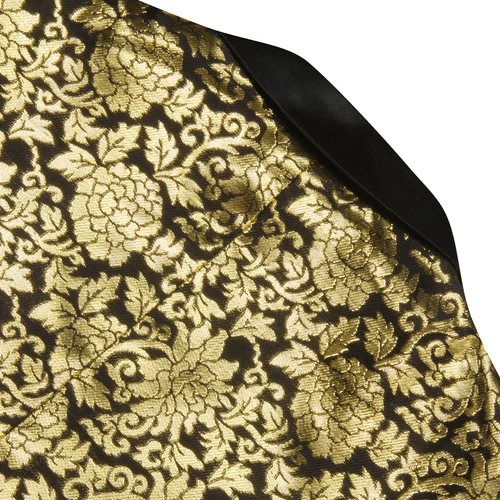 Para Hombres Floral Esmoquin Cena Chaqueta Calce Regular Chal Solapa Paisley Baile de graduación Fiesta Traje - Imagen 93 de 236