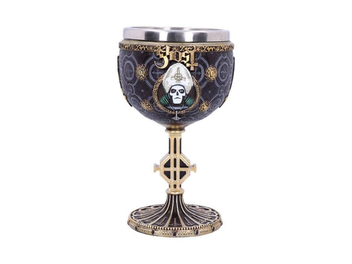 Nemesis Now B4886P9 Licensed ghost Papa Emeritus III Meliora gold goblet chalice