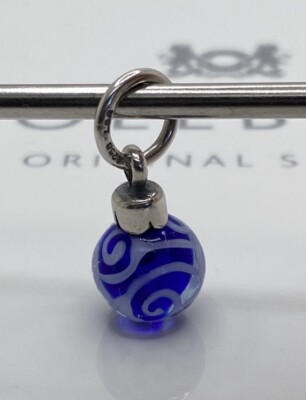 Trollbeads Blue Christmas Ornament Tassel