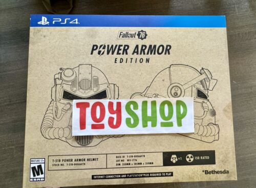 Fallout 76 Power Armor Edition PS4 2018 RARE! NEW! Both Bags INCLUDED! Bethesda - Picture 1 of 14