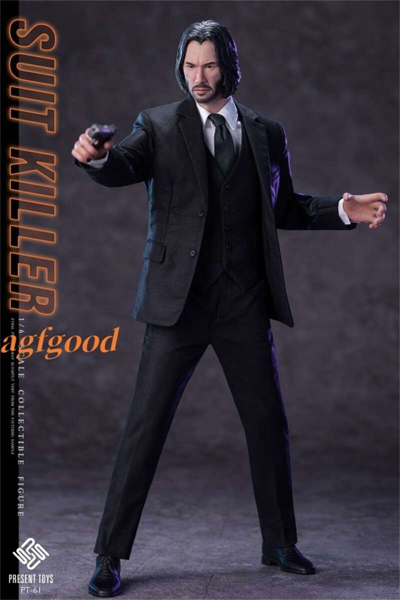 PRESENT TOYS PT-SP61 1/6 ジョン John Wick PRESENT TOYS PT-sp61 1/6 Scale Suit killer John Wick Head