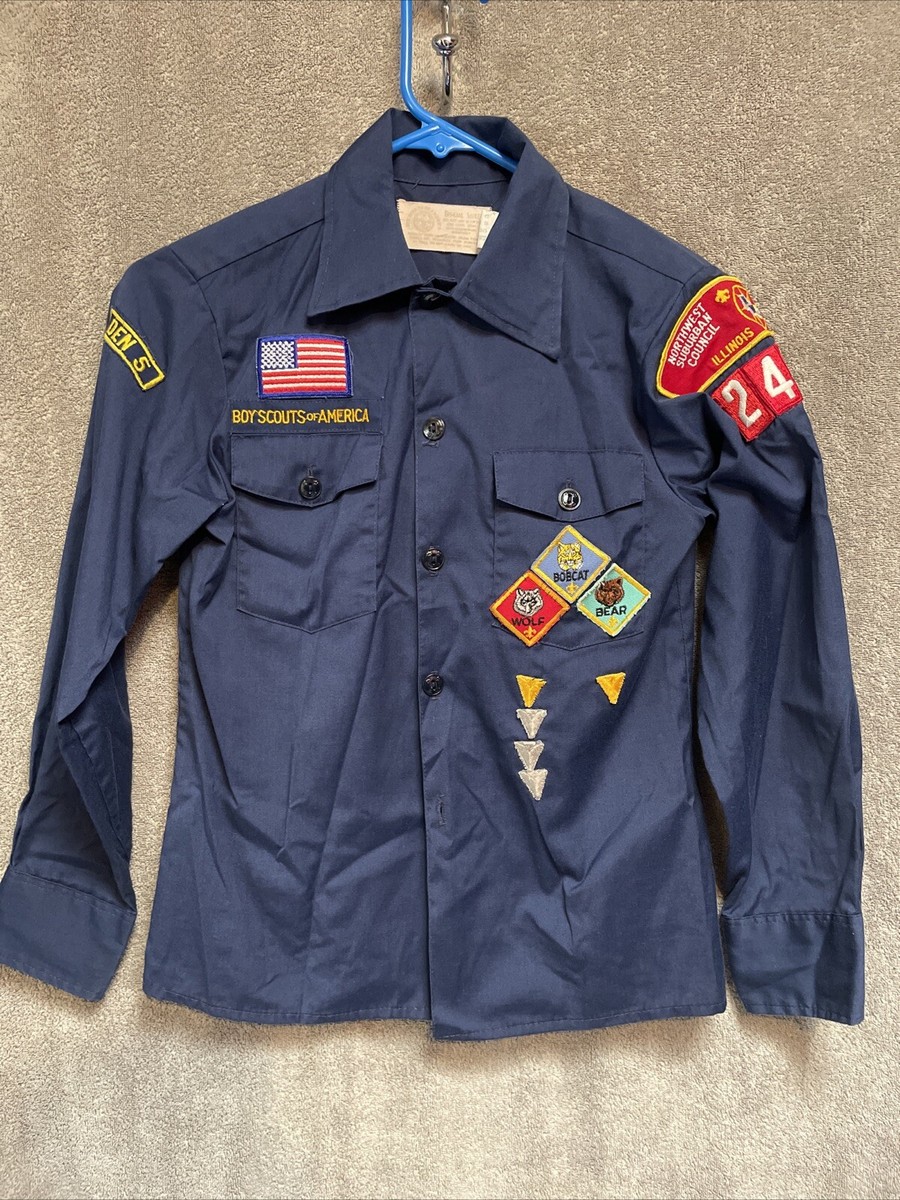 Cub Scout Boy Scouts Wolf/Bobcat/Bear UNIFORM SHIRT w