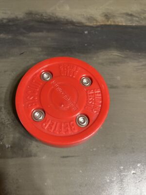 Better Biscuit The Solid Off-ice Hockey Puck âPlastic Red 68341