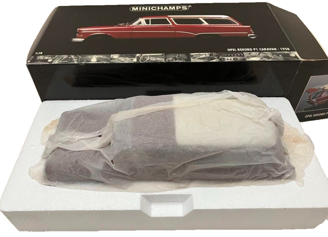 1/18 ミニチャンプス オペル Opel Rekord P1 Caravan Minichamps 1/18 Opel Rekord P1 Caravan Red 1958 Die-cast