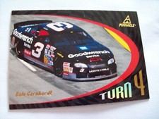 DALE EARNHARDT SR. 1997 PINNACLE #95 TURN 4 NASCAR RACE CARD HOF
