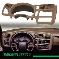 Dash Bezel Trim Cover Fit For 98-04 S10 Jimmy Sonoma Cluster Blazer Radio Beige
