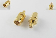 10pcs SMB Male Plug To SMA Male Plug Sraight RF Adapter Connector Converter