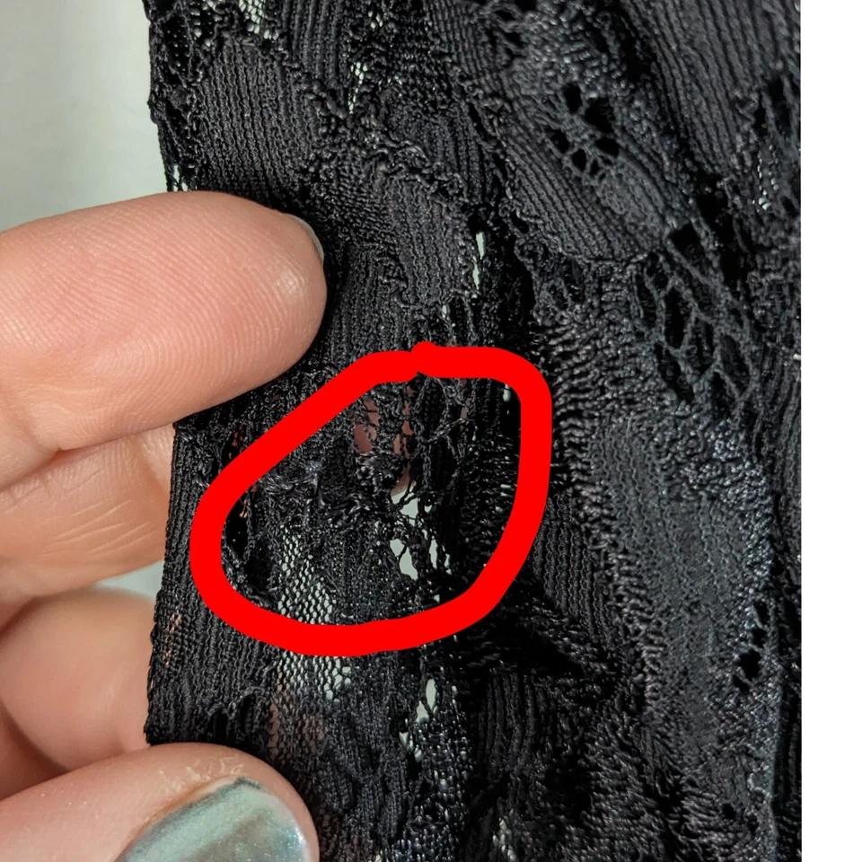 Vestido de cóctel ML Monique Lhullier manga ilusión encaje mini negro talla 4 Foto 4 de 4