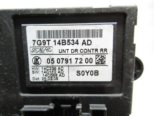 09-11 Jaguar XF Rear Right Door Control Module 7G9T-14B534-AD OEM - Picture 8 of 8