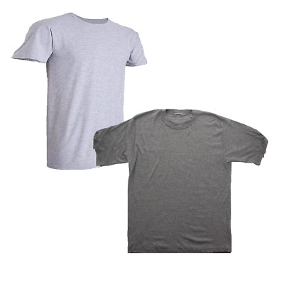 GRT Sport Men's Big Tall Classic Tee T-Shirt Cotton Grey M