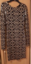 Black & Gold Sequined Dress 