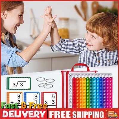 Mathe Lernkarten Multiplikation Tischspiele zappeln Mathe Spielzeug für Kinder Alter 4-8