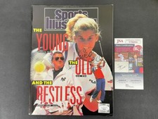 MONICA SELES SIGNED SPORTS ILLUSTRATED JUNE 18, 1990 JSA COA TENNIS *S140