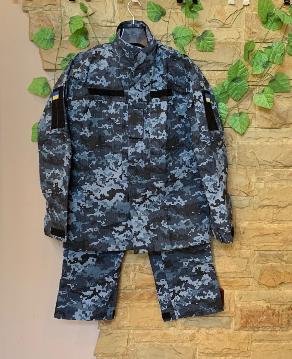 Ukrainian Naval Suit Combat Camouflage Uniform Rip-Stop Pixel MM