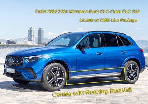 Splash Guards Mud Flaps Mudguard for 2023 2024 Mercedes GLC 300 AMG-Line w/rb - Picture 2 of 7