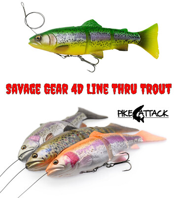 Savage Gear NEW 4D Line Thru Trout 20 cm / 93 g./ SS Slow Sink / Farbauswahl