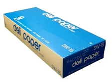 Durable 15"x10.75" Dry Waxed Deli Paper Pop-Up Sandwich Wrap Sheets 500 Pack