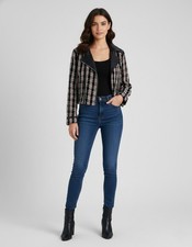 NWOT Women's Combination Textured Tweed Jacket