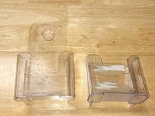 Two (2) - Short and Tall Clear Plastic Literature /Brochure Holders - Table Top