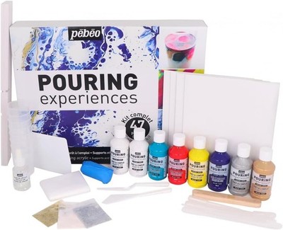 Pebeo   Acryl-Pouring-Medium-Erlebnisse   Studio Workbox Komplettset