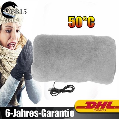 Elektrisch Handwärmer USB Aufladen Handmuff Muffs Weiche Plüsch Winter Warme DE