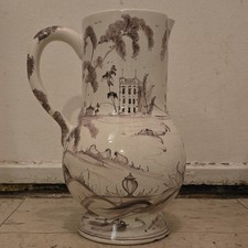 Cerámica Deborah Sears ISIS - Jarra de paisaje pintada a mano - Rara