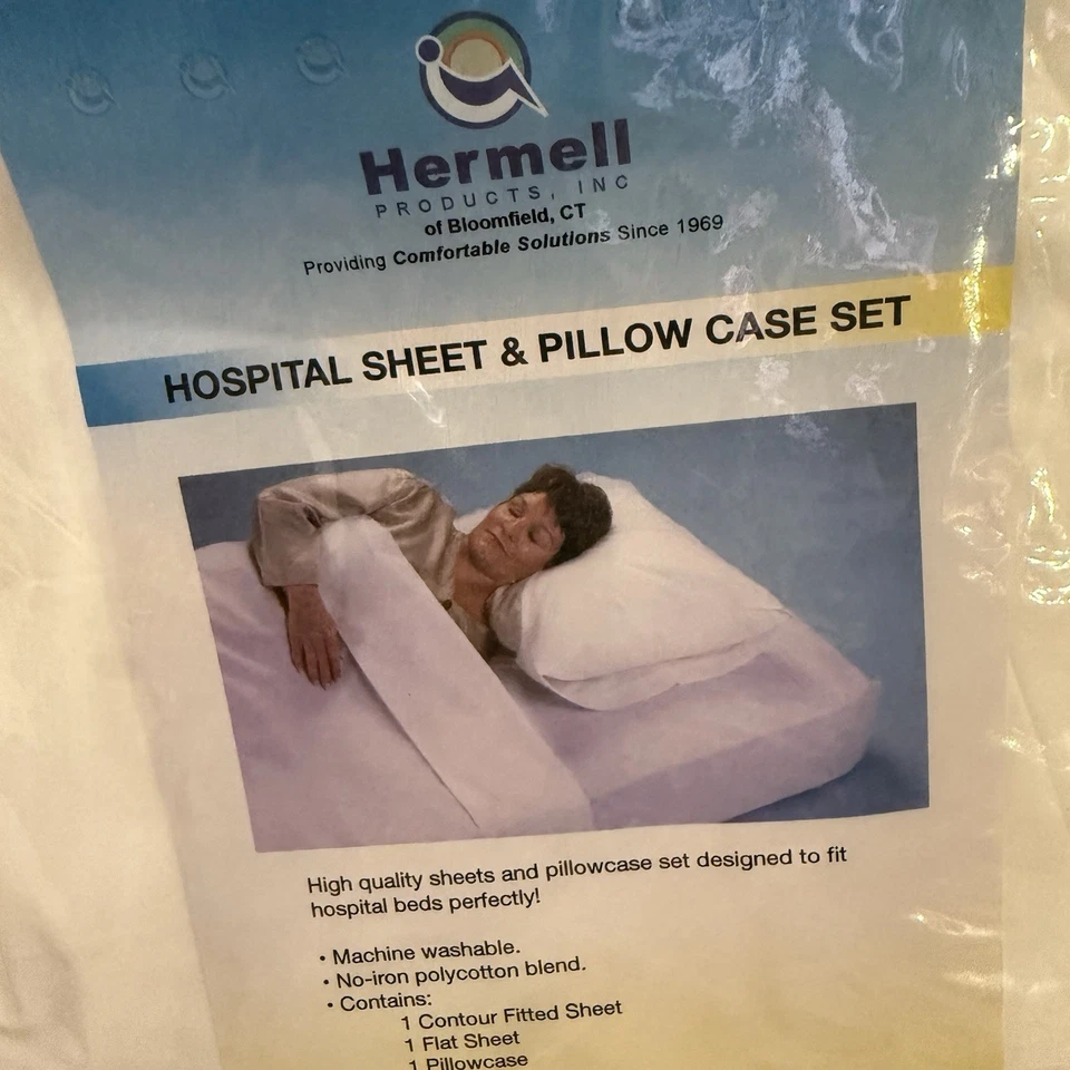 Hermell Hospital Sheet Set and Pillowcase Set New - Image 2 of 4