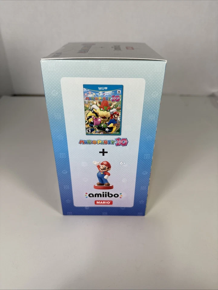 MARIO PARTY 10 + MARIO AMIIBO BUNDLE NINTENDO WII U SEALED NEW — 第 2/4 张图片