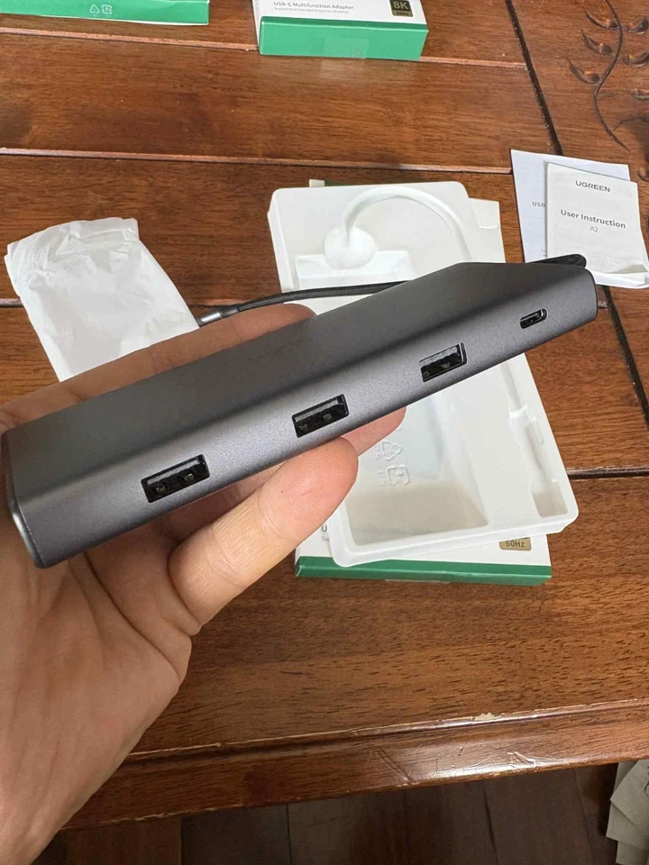 UGREEN Revodok 9-in-1 Model CM639 (USB-C,USB-A,SD&TF,RJ45) 4K 60Hz Adapter - Image 4 of 4