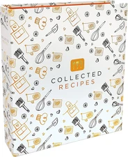 Better Kitchen Products Recipe Binder, 8.5" X 9.5" 3 Ring Binder Organizer Set (