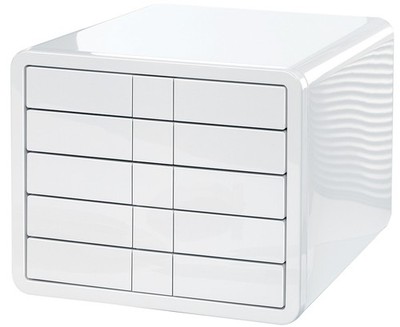HAN Schubladenbox i Box 5 Schübe Gehäuse: weiß Schubladen: weiß