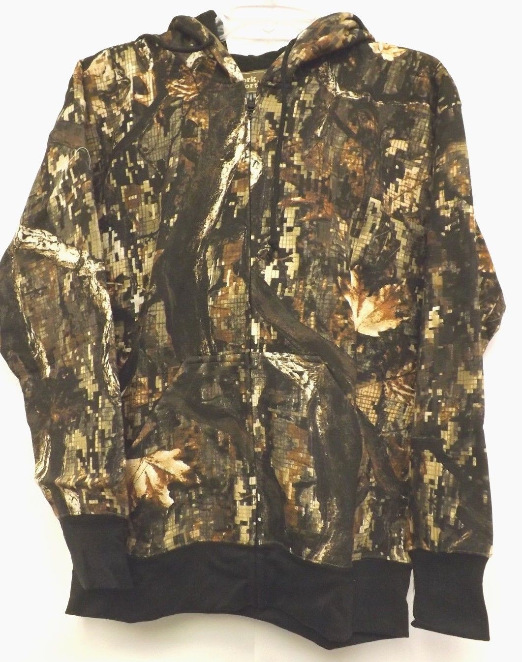 BreakUp Digital Camo Камуфляжная мужская толстовка с капюшоном на молнии Легкая толстовка M