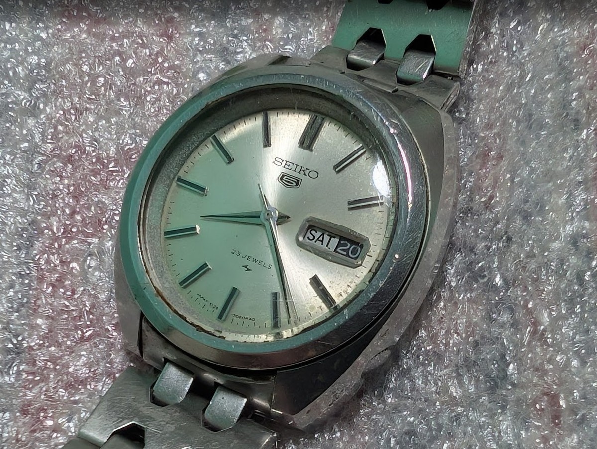 1960s Vintage SEIKO 5 Automatic 5126-7020 Day/Date 23Jewels Mens