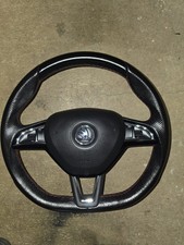 SKODA Fabia Mk2 Mk3 Monte Carlo Flat Bottom Steering Wheel
